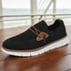 thumbnail image 4 of Zapatos Hombre Zapatos Deportivos Transpirables Zapatos Tela Punto Zapatos para Correr para Hombres (Negro 46), 4 of 9