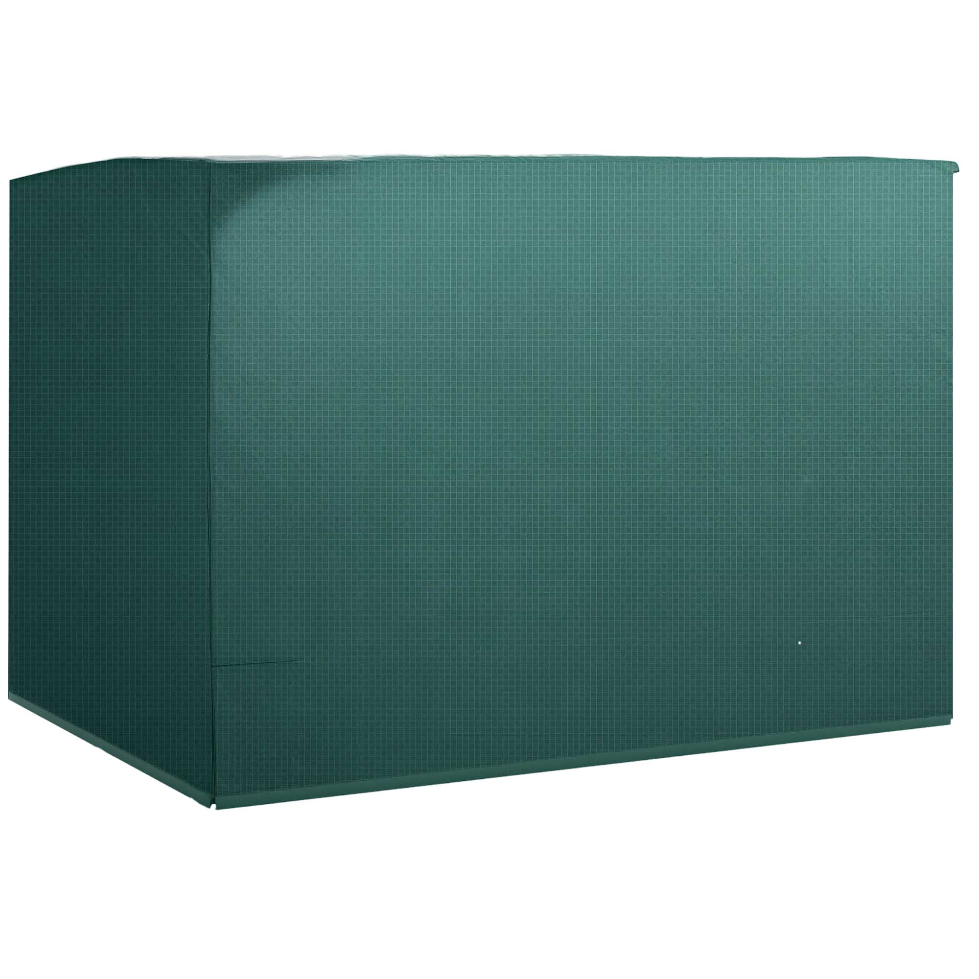 Outsunny 3-Seater Patio Swing Cover, Outdoor Garden Furniture Protection Hammock Cover, Waterproof Windproof Anti-UV, 85" X 61" X 59", Dark Green