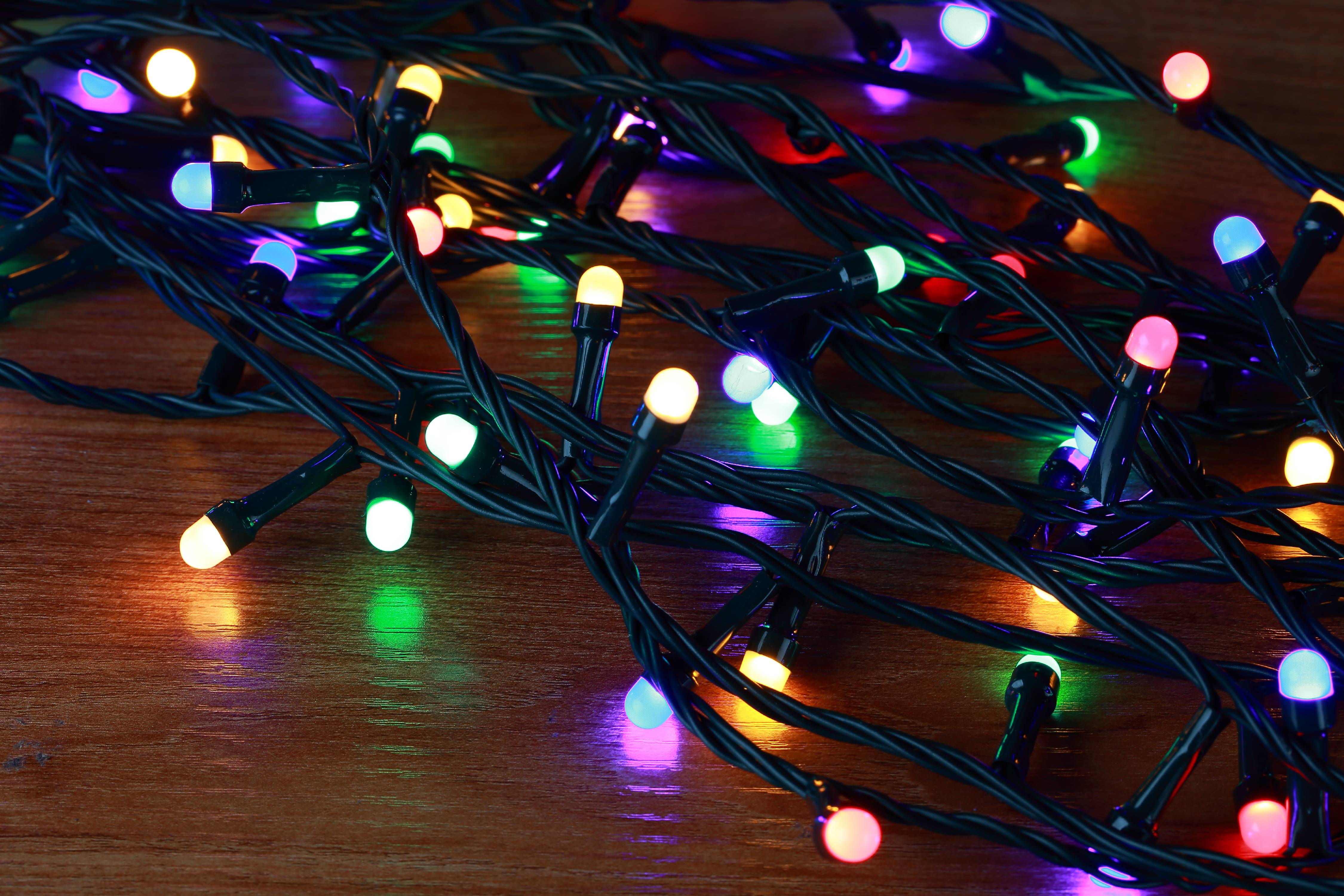 200 Light Mini Globe Multicolor LED String Lights with WIRELESS SMART