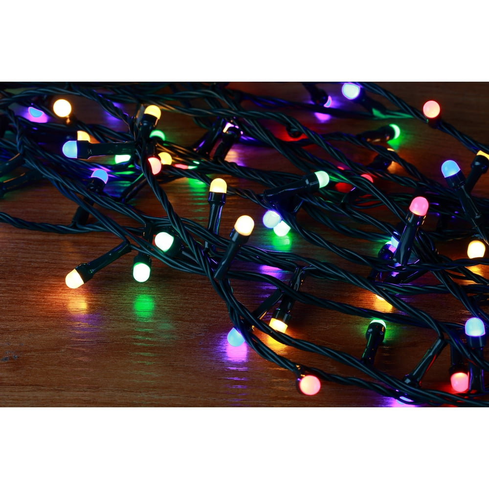 200 Light Mini Globe Multicolor LED String Lights with WIRELESS SMART
