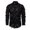 Black, variant on 3d Feather Dress Shirt for Men Long Sleeve Button Down Collared Shirts Party Prom Shirt