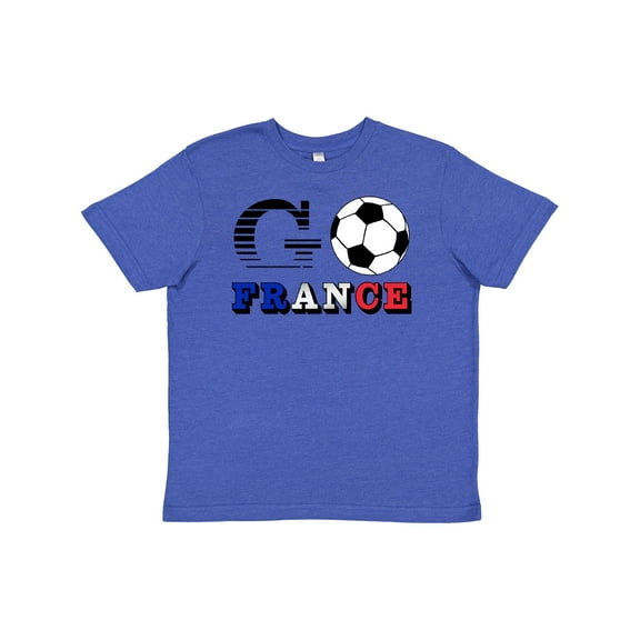Inktastic Go, France- Soccer, Football Youth T-Shirt