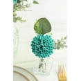 thumbnail image 5 of Artificial Dahlia Flowers 25pcs Real Looking Teal Green Foam Fake Roses with Stems for DIY Wedding Bouquets Bridal Shower Centerpieces Floral Arrangements Party Tables Home Decoration, 5 of 10