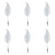 thumbnail image 1 of Yuarrent Abrazadera de hojas de brillo de simulación de Navidad, 6 uds., decoración de Navidad, pluma de plástico de simulación para vacaciones, bodas Kits de decoración para fiestas No.1 Yuarrent HA045229-01, 1 of 6