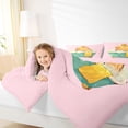 thumbnail image 3 of Erosebridal Cute Kawaii Capybara Queen Comforter Set For Capybara Lovers Queen Comforter Set,Orange Fruit Bedding Comforter Set For Kids Girls ,Reversible Pink 3 Pieces, 3 of 7