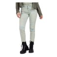 thumbnail image 1 of GUESS Womens Green Stretch Pocketed Zippered Stretch Ankle Length Skinny Jeans 28, 1 of 1