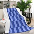 thumbnail image 2 of Elegant Checkered Throw Blanket Sage Green - Cozy & Warm Bed Blanket for Sofa Chair Couch -Bed Blanket for Travel Camping Picnic - 50x60in Lightweight Blanket, 2 of 5