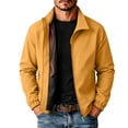 thumbnail image 2 of Men's Lightweight Jackets Cameland Men's Spring Coat Thin Outdoor Mountaineering Riding Windproof Work Coat Yellow XL, 2 of 7