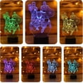 thumbnail image 3 of 3D Illusion Night Lights for Kids with Remote Control 7 Colors Led Table Lamp (Marvel Heroes), 3 of 6