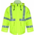 thumbnail image 7 of Bulwark Hi-Visibility Flame-Resistant Rain Jacket JXN4 Yellow/ Green XL, 7 of 7