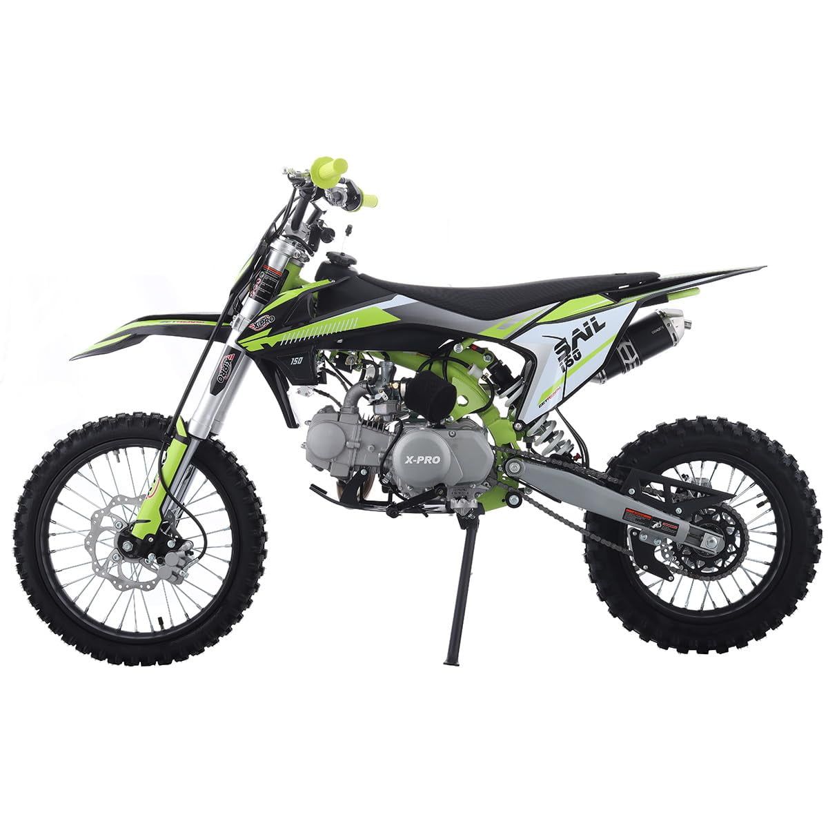 X-Pro Sail 150 Dirt Bike Zongshen Brand Engine with 4-Speed Manual Transmission! Kick Start, Big 17"/14" Tires! Assembled and Tested!