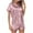 Watermelon Red, variant on FRSASU Plus size Pajamas Women's Homewear Short-Sleeve Tops Shorts Color Night Pajamas Suits Hot Pink 12(XXL)