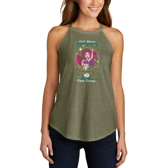 Disney Princess - Can't Silence These Dreams - Juniors High Neck Tank Top