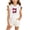 White 2, variant on Girls Cotton 2pc Outfits Summer Printed Sleeveless T-Shirts Hoodies Comfy Shorts Casual Sets with Pockets White 2-3 Years