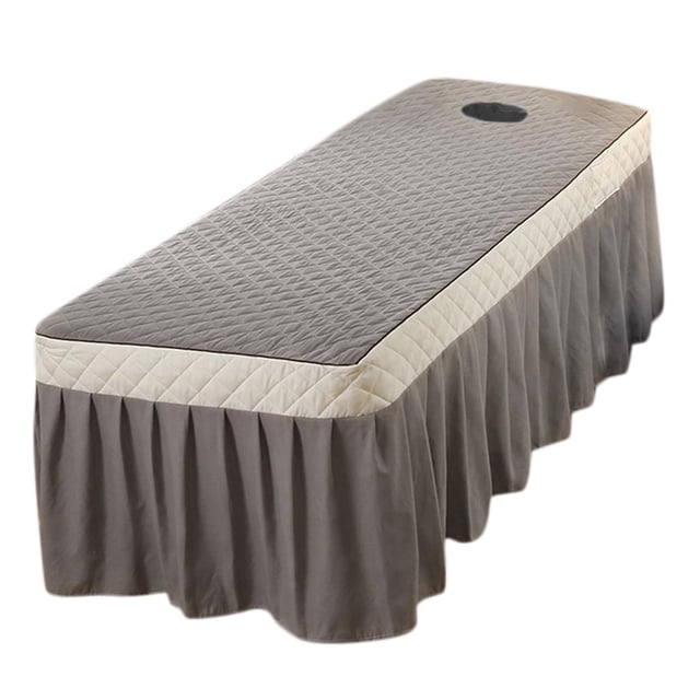 de de Estándar Beauty Facial Bed Cover Hoja de Cenefa para La Mayoría de Las Camas Cosméticas con Cenefa Gris BLESIY Hoja de cenefa de mesa de masaje