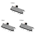 thumbnail image 2 of 50PCS Miniature Height 1.5/2.0/2.5mm SMT 8 Pin 3 Position Slide Switch Micro Switch Patch Toggle Switch MSK-13C01 1.5MM 50PCS, 2 of 8