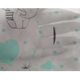thumbnail image 4 of oneOone Georgette Viscose Aquamarine Fabric Star|Balloon & Baby Elephant Kids Sewing Fabric By The Yard Printed Diy Clothing Sewing Supplies 42 Inch Wide, 4 of 4