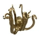 thumbnail image 5 of Figura marina decorativa, arte artesanal, moderna, decoración de vida marina, estatua para dormitorio Oro, 5 of 9