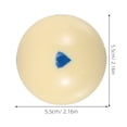 thumbnail image 2 of BRIGHTFUFU Accessoires de Billard Boule de Billard Blanche Ronde Lot de 1, 2 of 7