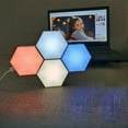 thumbnail image 7 of Hexagonal RGB Light under $5! CQCYD Hexagonal RGB Light Panels, Smart Control LED Wall Light with Music Sync, Game Room Mood Lighting, DIY Background Wall Light for Bedroom Living Room, USB Powered, 7 of 7