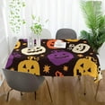 thumbnail image 6 of Coolnut Halloween Pumpkin Tablecloth 60"x108", Waterproof Washable Polyester Square Table Cover, Durable Tablecloth for Kitchen Dining Table Party Decor, 6 of 7