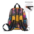 thumbnail image 5 of FORMRS School Backpack with Front Zippered Pocket 12" Student Travel Daypack, Futuristic Circles, 5 of 6