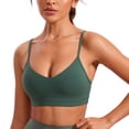 thumbnail image 1 of Sostén CRZ YOGA Butterluxe sin varillas, escote en V, verde oscuro, talla XS, 1 of 6