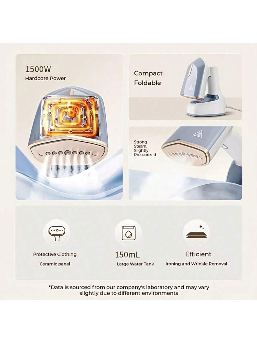 Household Small Handheld Steam Iron, Clothes Steam Iron, Portable Steam Iron, Household Steam Iron: Powerful Steam, 10-Second Quick Heating, Suitable For Home, Office And Travel