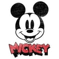 thumbnail image 2 of Girl's Mickey & Friends Mickey Mouse Retro Headshot Graphic Tee White Small, 2 of 4