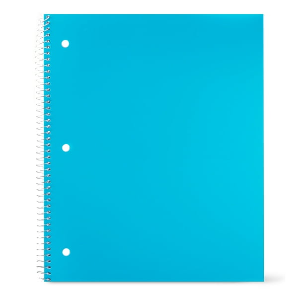 Pen + Gear Poly 1Subject Notebook, College Ruled, 9" x 11", 100 Sheets