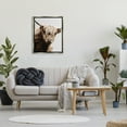 thumbnail image 3 of Stupell Industries Wooly Cattle Portrait Animals & Insects Photography Gray Floater Framed Canvas Art Print Wall Art, 25 x 31, 3 of 10