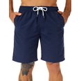 thumbnail image 2 of Kailua Surf Mens Swim Trunks Long Quick Dry Mens Boardshorts 9 Inches Inseam Mens Bathing Suits With Mesh Lining Navy Blue, 2 of 4