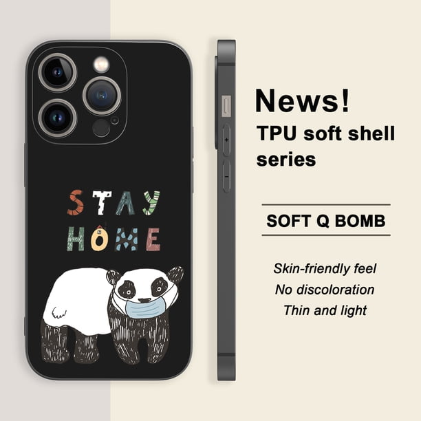 ¡Manténgase único con una colorida y duradera funda para iPhone plateada mate con dibujos animados para varios modelos!