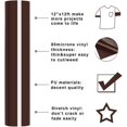 thumbnail image 2 of HAHDAXIA Brown Heat Transfer Vinyl HTV Roll 12"x12ft for Tshirt Compatible with All Cutting Machines, 2 of 7