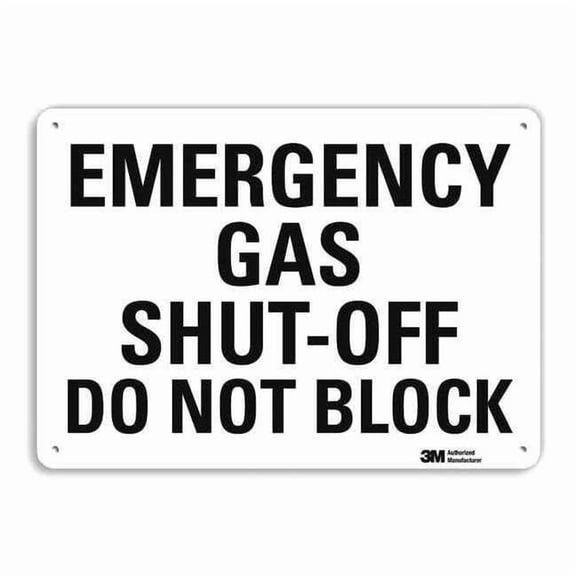 Lyle Safety Sign,10 in x 14 in,Aluminum U7-1111-RA_14X10