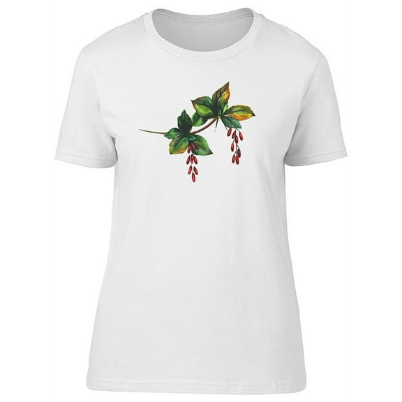 Green And Red Berberry T-Shirt Women -Image by Shutterstock, Female x-Large