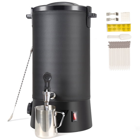 BENTISM Wax Melter for Candle Making, 6.5Liter Large Electric Wax Melting Pot Easy Pour Spout, 9-level Temperature Control, Easy Clean for Candle Soap Cream Beauty Bulk Production Business or Home