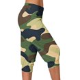thumbnail image 2 of Penkiiy Womens Camouflage Sweatpants Casual Cropped Jogger Running Pants Lounge Loose Fit Drawstring Waist with Side Pockets L Multicolor, 2 of 6