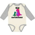 thumbnail image 3 of Inktastic Big Sistersaurus Girls Long Sleeve Baby Bodysuit, 3 of 5