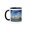 Black/White, variant on 3drose, New York, New York. Manhattan City Skyline with the Freedom Tower., 11oz Mug