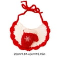 thumbnail image 2 of Fwttom Christmas Pet Bandana - Cute Knitted Warm Handkerchiefs, Christmas Decoration Collar Holiday Kitten Puppy Bandana, Cat Dog Scarf for Small Dogs Cats, 2 of 6