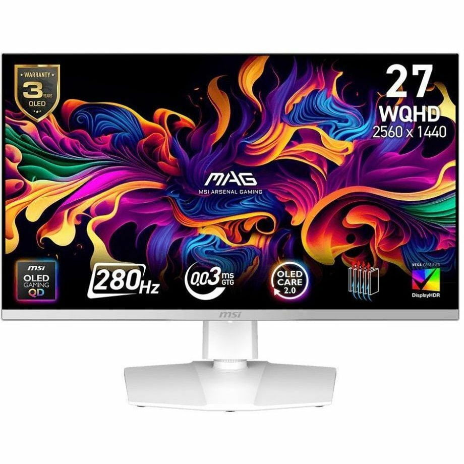 MSI MAG 272QPW QD-OLED X28 27" Class WQHD Gaming OLED Monitor, 16:9