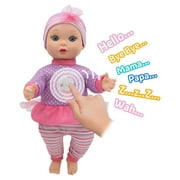 Little Darling Talking Baby (3114), 12” Soft body baby doll, 6 different baby sounds. Age 1+