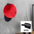 thumbnail image 2 of Minimalist Baseball Hat Rack Hat Holder Adhesive Wall Mount Hat Rack Black 10PCS, 2 of 7