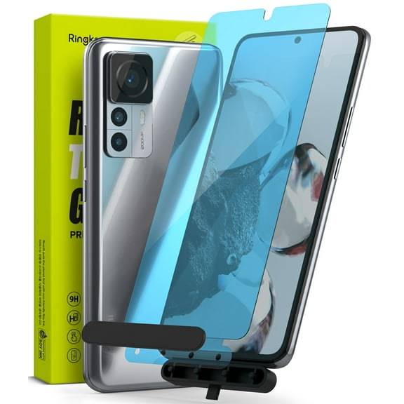 Ringke Glass [Shatterproof Coverage] Compatible with Xiaomi 12T Screen Protector and Xiaomi 12T Pro Screen Protector, Premium Tempered Glass with Installation Tool - 2 Pack