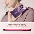 thumbnail image 7 of JETech Electroplated Case for iPhone 14 Pro Max 6.7-Inch, Camera Lens Full Protection, Compatible with MagSafe Wireless Charging, Shockproof Soft TPU Phone Cover (Rose Red), 7 of 7