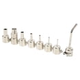 thumbnail image 1 of Hot Air  Tips, Robust 8Pcs Heat  Nozzles Kit Curved Angle Stable  For Phone Maintenance, 1 of 8