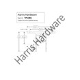 thumbnail image 3 of Soporte para pantalla de urinario Harris Hardware TP1286 cromado, 3 of 4