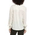 thumbnail image 2 of Officine Générale womens Officine Generale Isabeau Frilled Shirt, m, White, 2 of 3