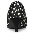 thumbnail image 3 of BLISSFUL STEP Women's Pointed Toe Polka Dots Stiletto Heels Pumps, 3 of 5